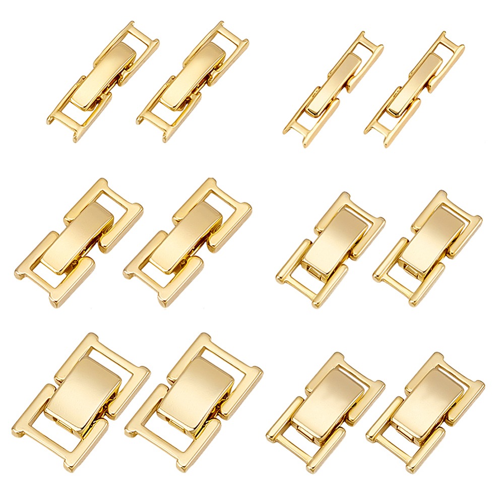 Jewelry Watches Gold - 6 Style Brass Watch Band Clasps