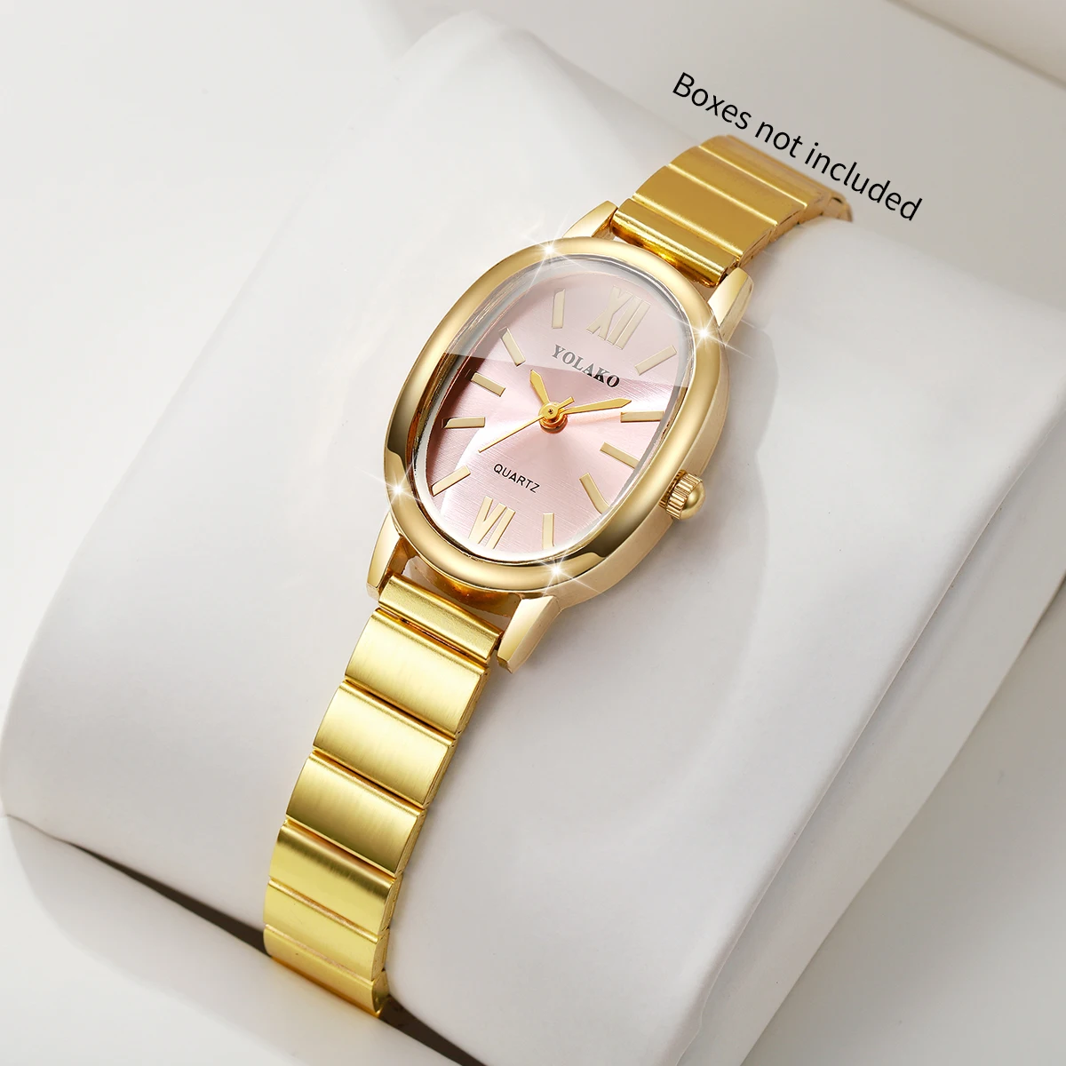 Jewelry Watches Gold - Elegant Pink Dial Women Watch Golden