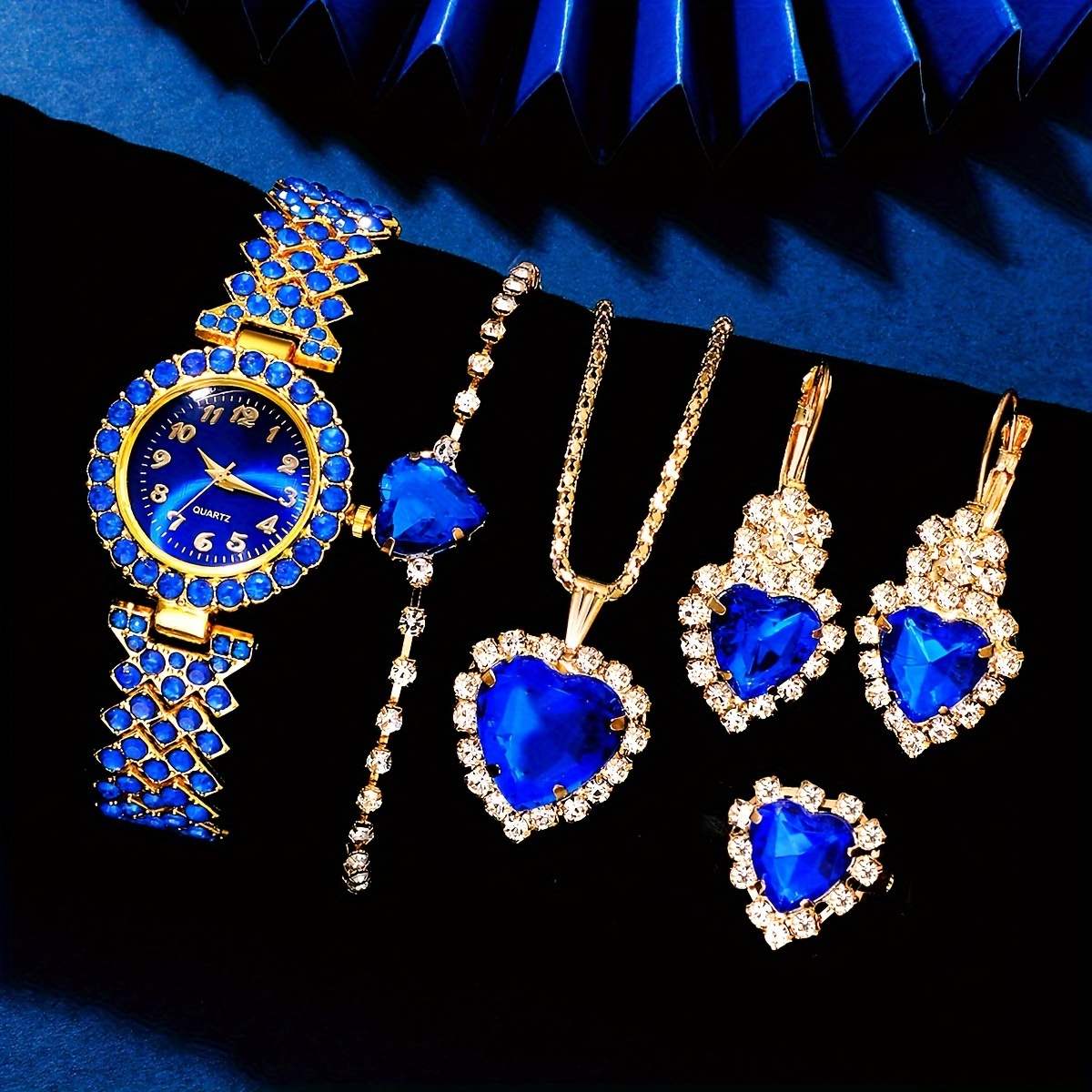 Jewels On Watches - 6PCS Elegant Women's Fashion Jewelry and