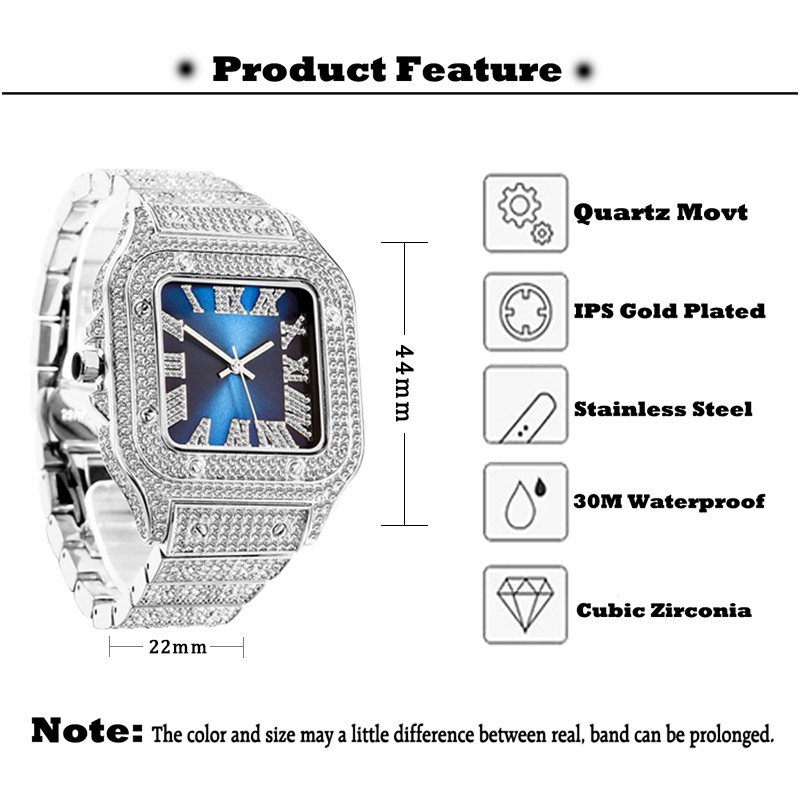 MISSFOX Mens Watches Hip Hop B - огляд і ціна Jewelry Watches Brands
