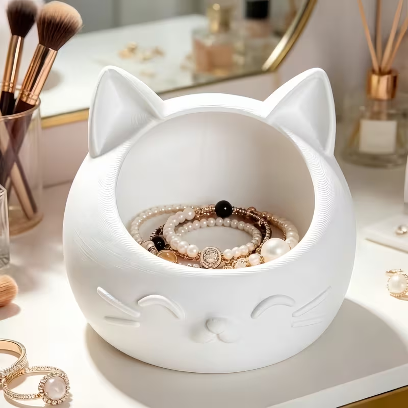 Mini Cartoon Cat-Shaped Storag - огляд і ціна Jewels On Watches