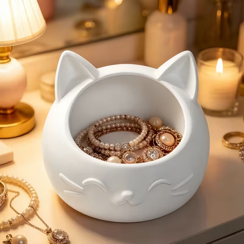 Mini Cartoon Cat-Shaped Storag - огляд і ціна Jewels On Watches