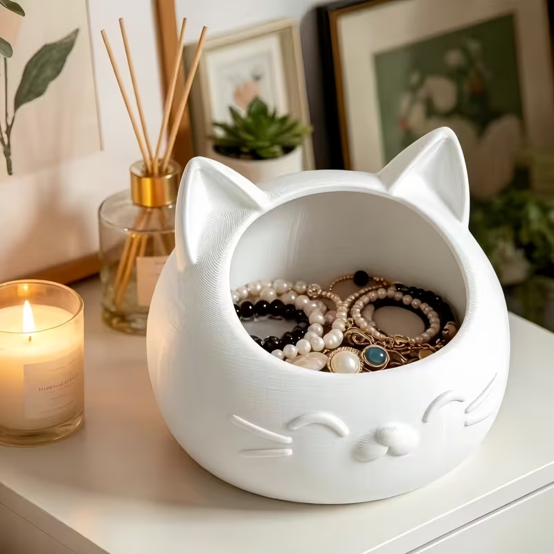 Mini Cartoon Cat-Shaped Storag - огляд і ціна Jewels On Watches