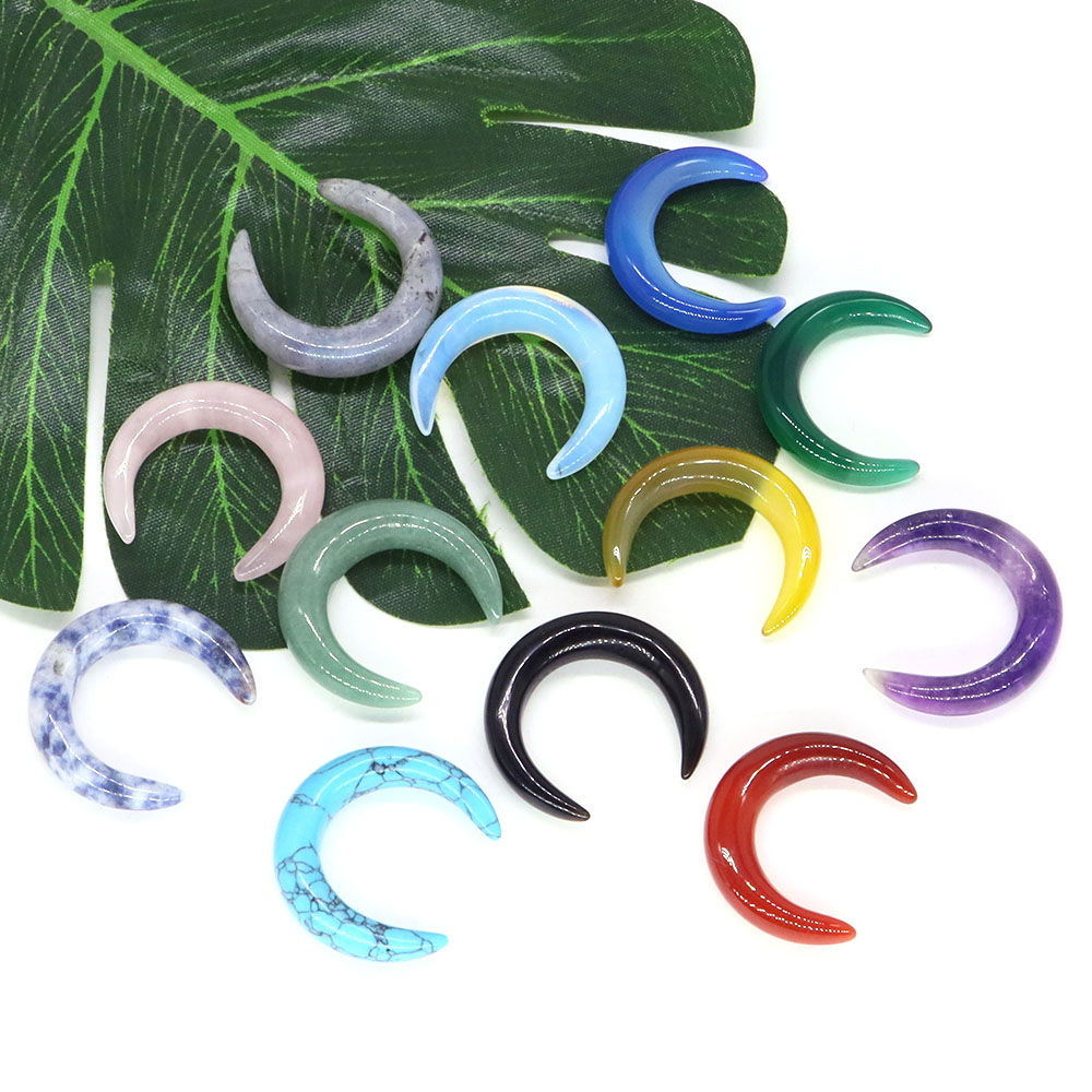 30mm Crescent Moon Shape Natur - огляд і ціна Gemstone Bracelet Healing
