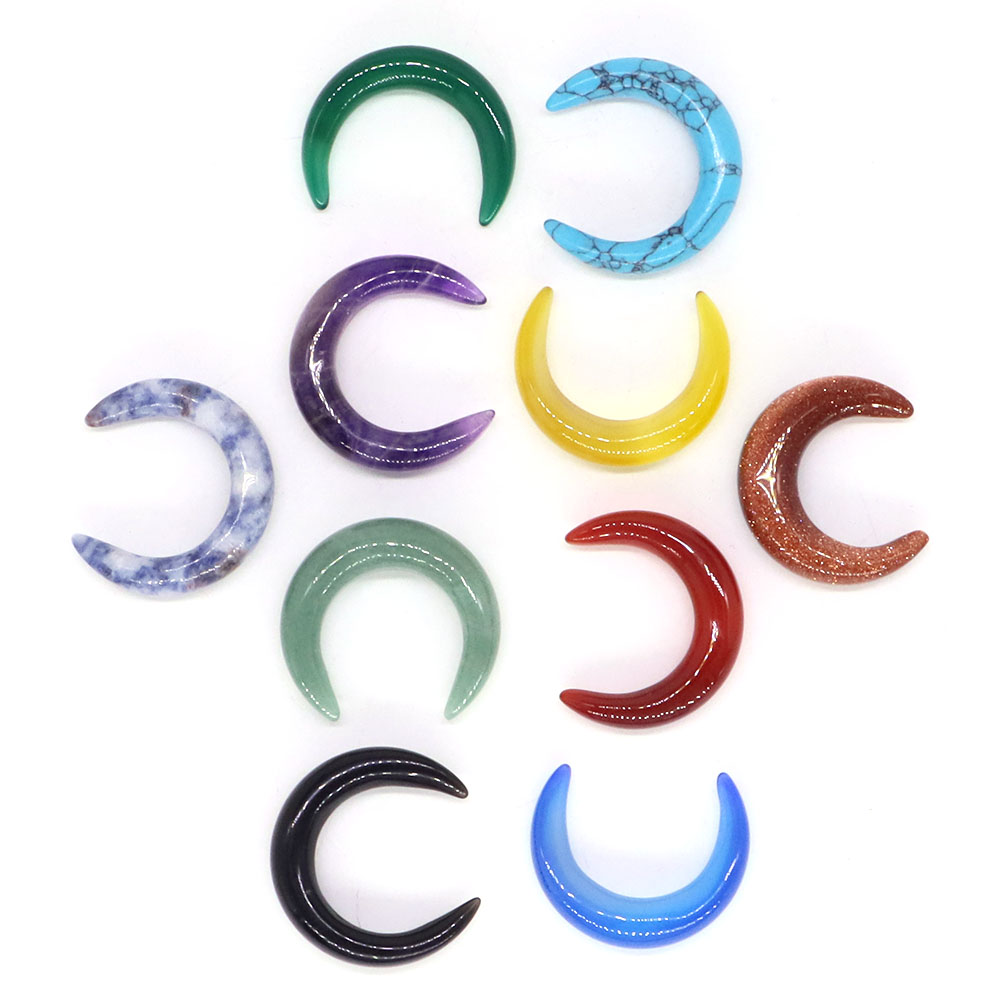 30mm Crescent Moon Shape Natur - огляд і ціна Gemstone Bracelet Healing