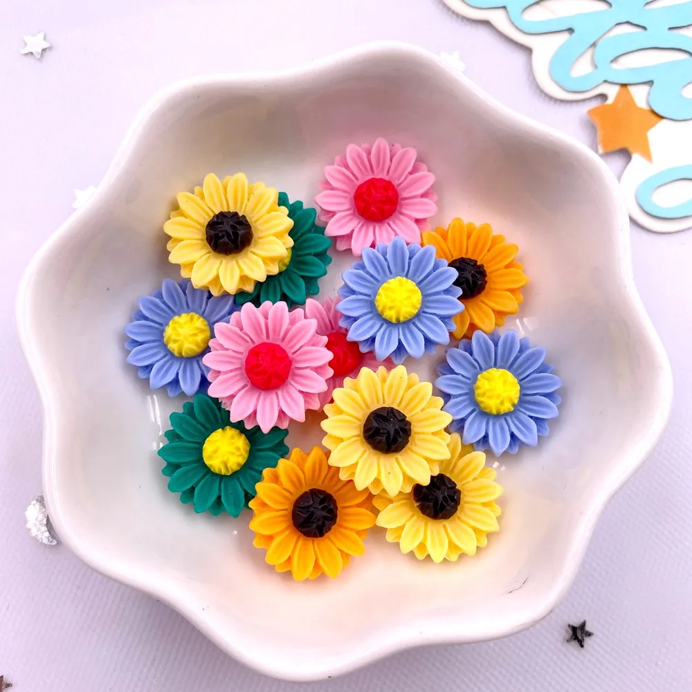 30Pcs Resin Colorful 15mm Sunf - огляд і ціна Paradise Jewelry & Watches Llc