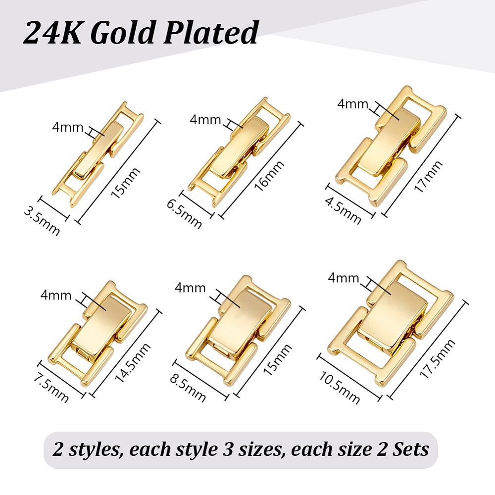 6 Style Brass Watch Band Clasp - огляд і ціна Jewelry Watches Gold