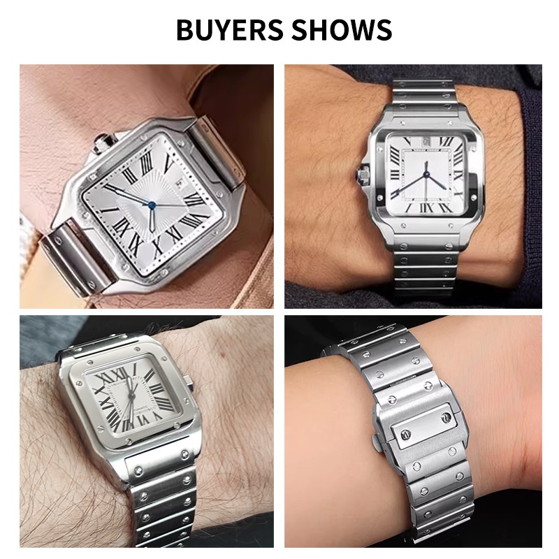 23mm High-Quality Stainless St - огляд і ціна Cartier Watch Santos