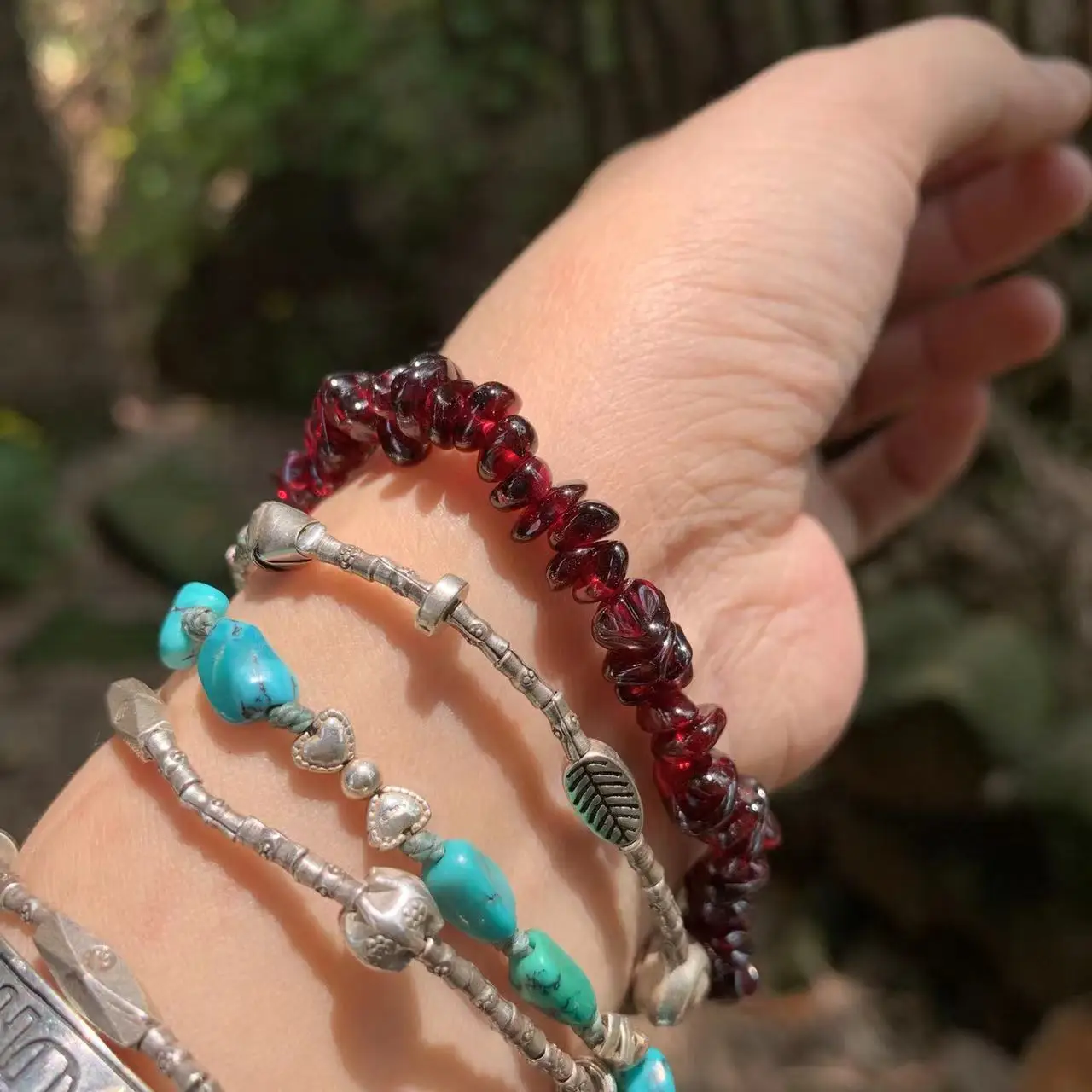 Natural Garnet Bracelet For Wo - огляд і ціна Gemstone Bracelet Healing