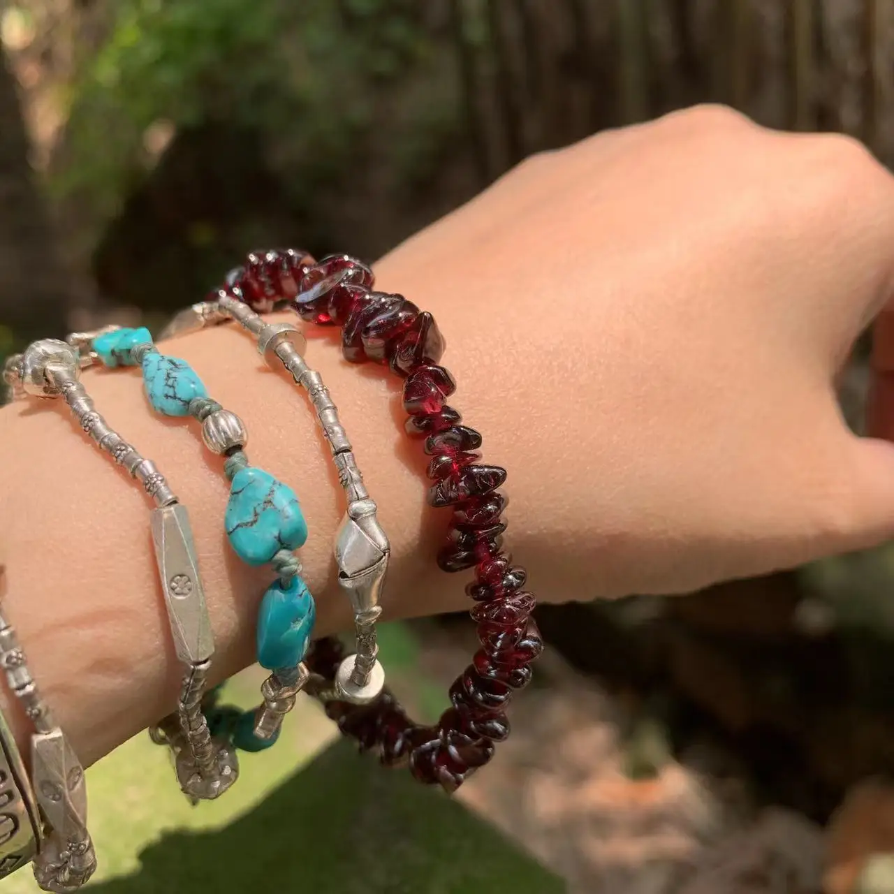Natural Garnet Bracelet For Wo - огляд і ціна Gemstone Bracelet Healing