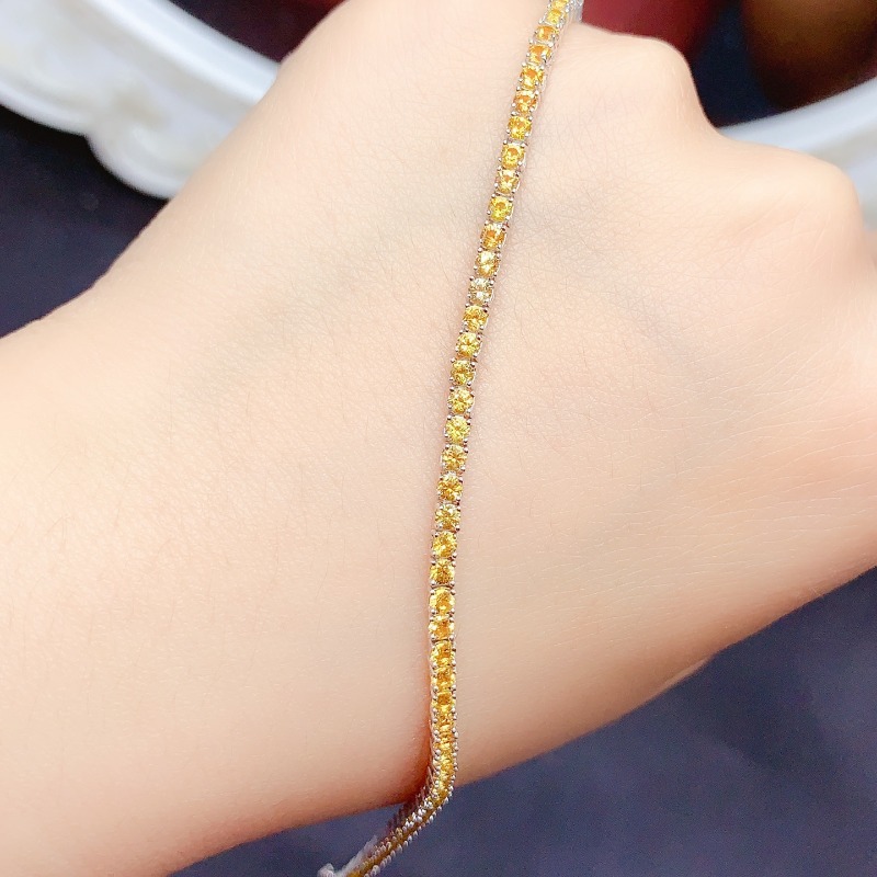 Natural  Citrine Tennis Bracel - огляд і ціна Gemstone Bracelet Healing