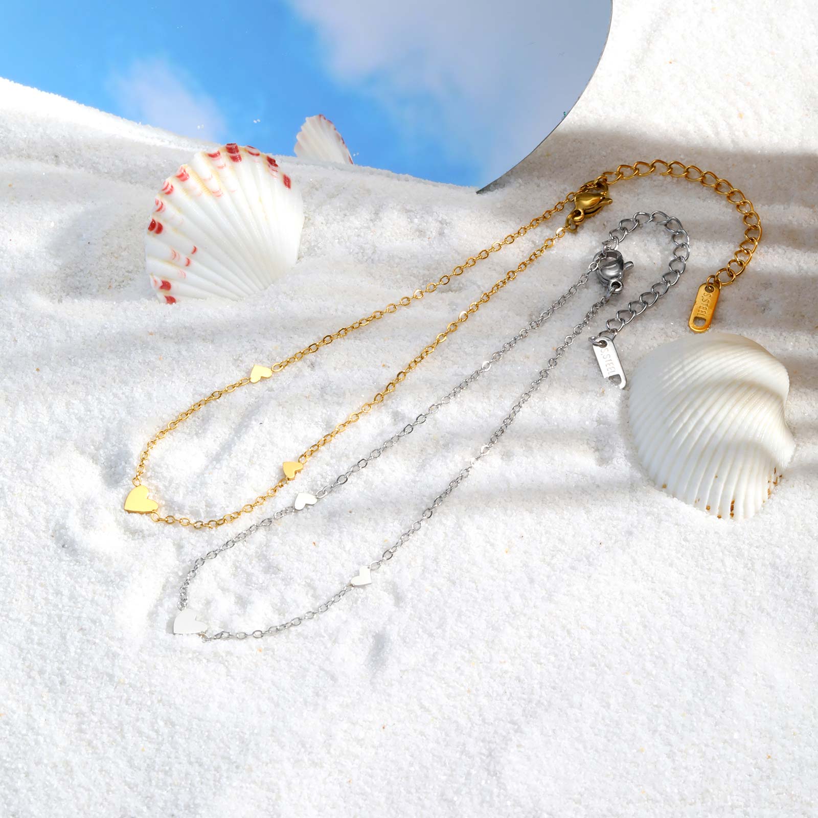 Stainless Steel Heart Anklets  - огляд і ціна Jc Jewelry & Watches Photos