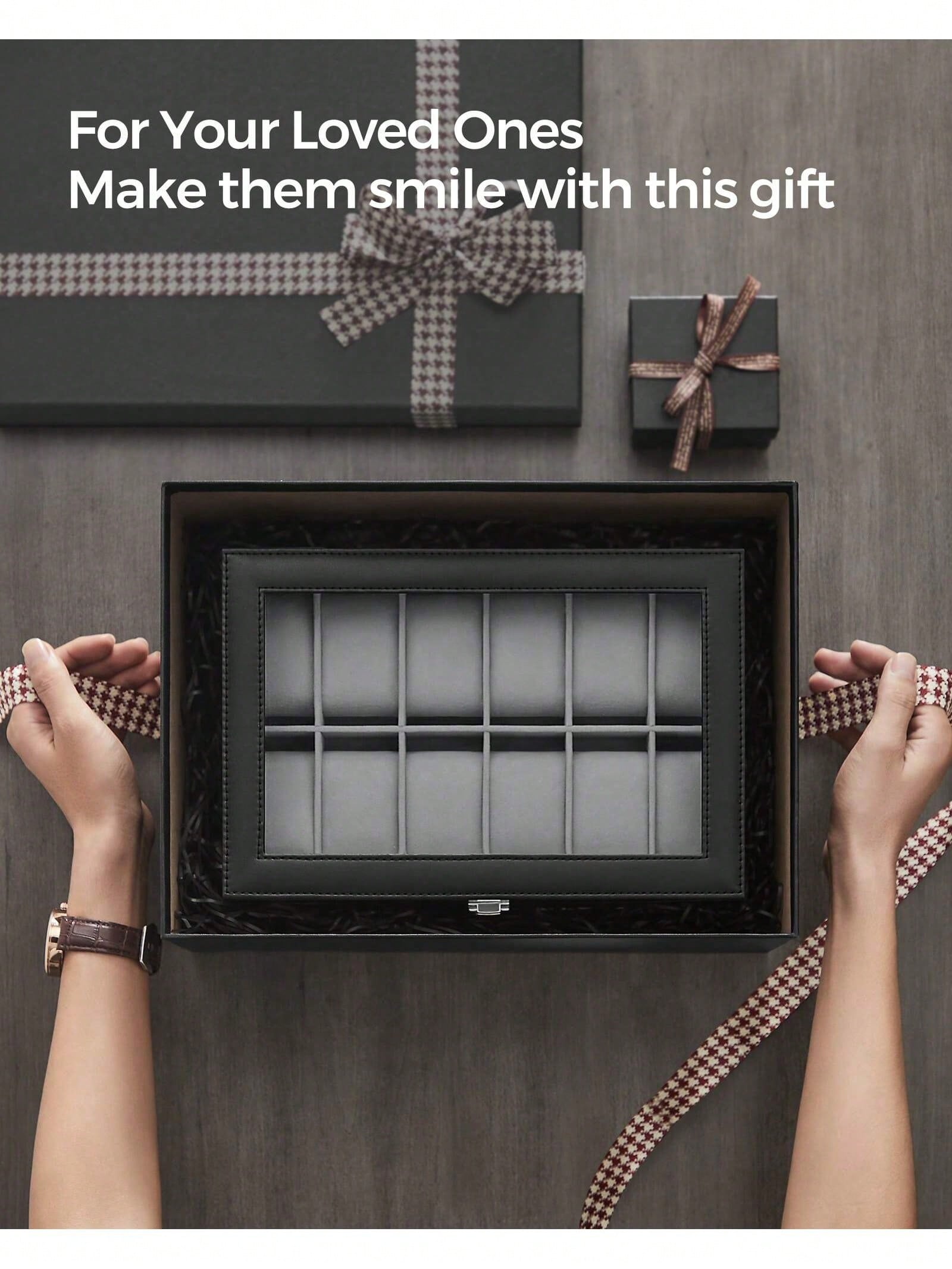 12-Slot Lockable Watch Box wit - огляд і ціна Jewels On Watches