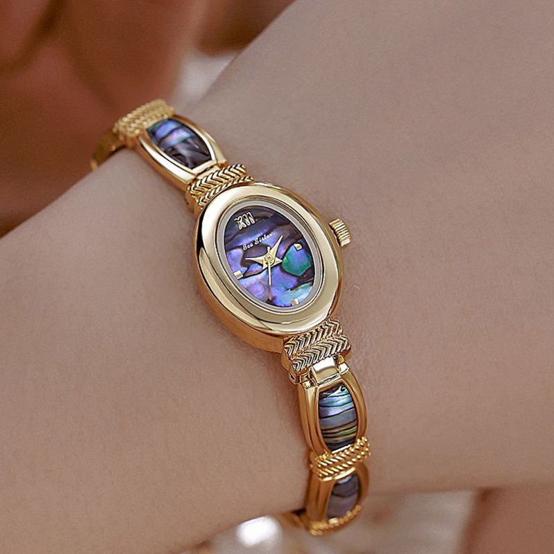 Oval Dial Women Bracelet Watch - огляд і ціна Jewelry Watches Gold