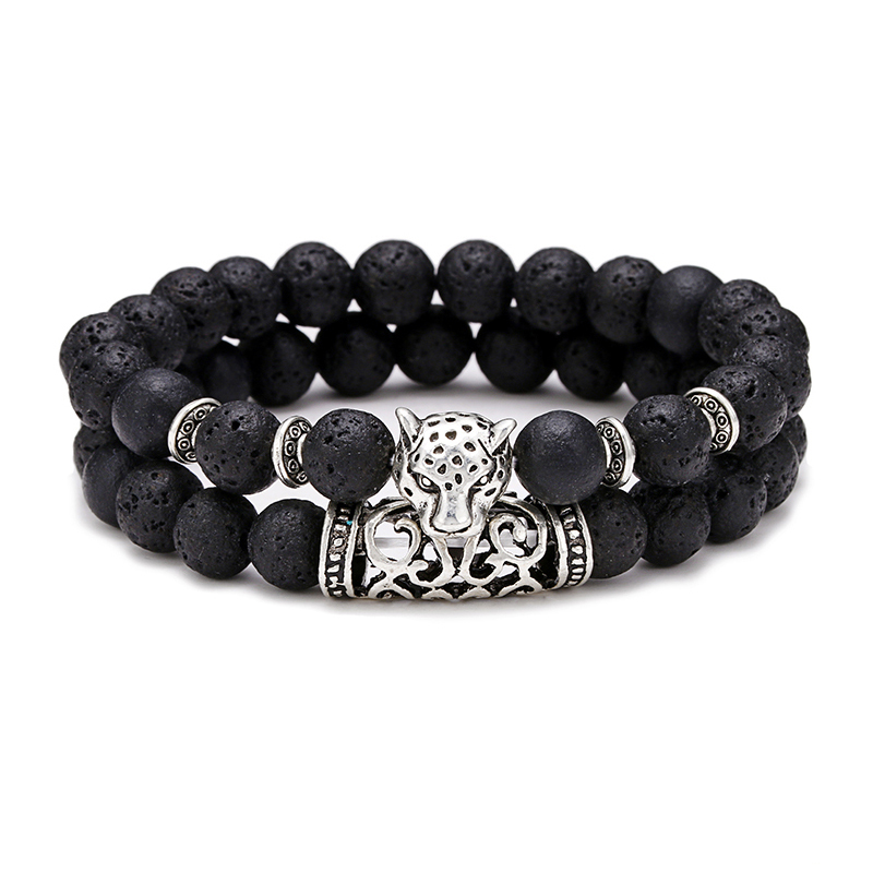 Premium 2Pcs/Set Leopard Beade - огляд і ціна Gemstone Bracelet Healing
