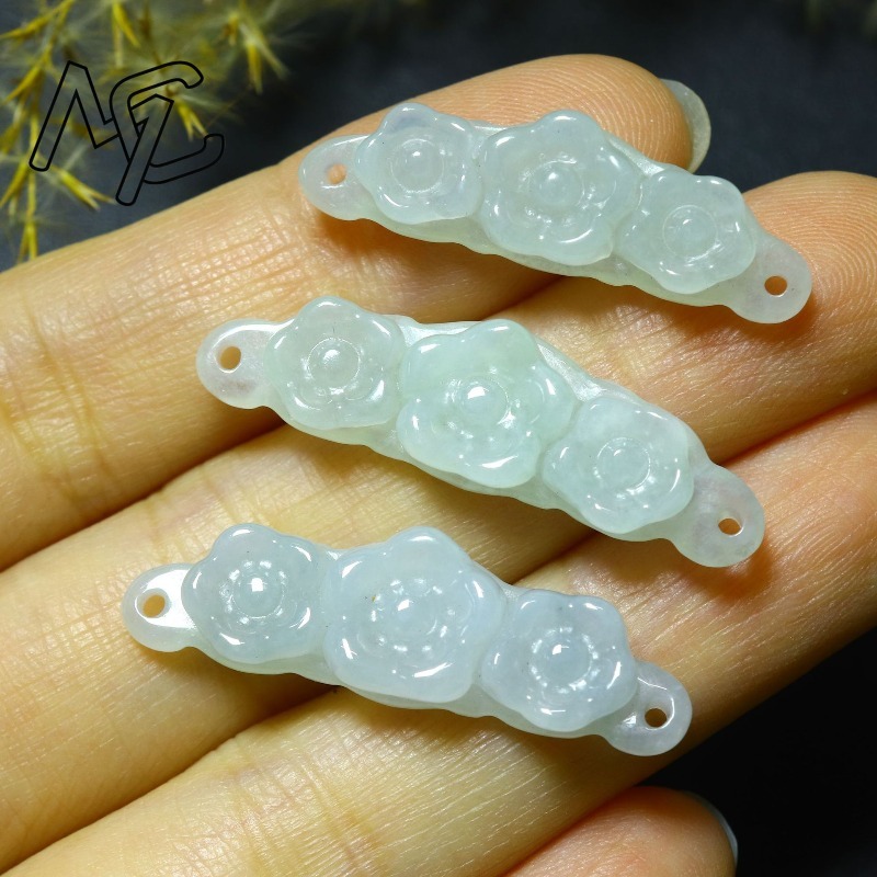 1pc Natural Jadeite Emerald Fl - огляд і ціна Jewelry & Watches Review