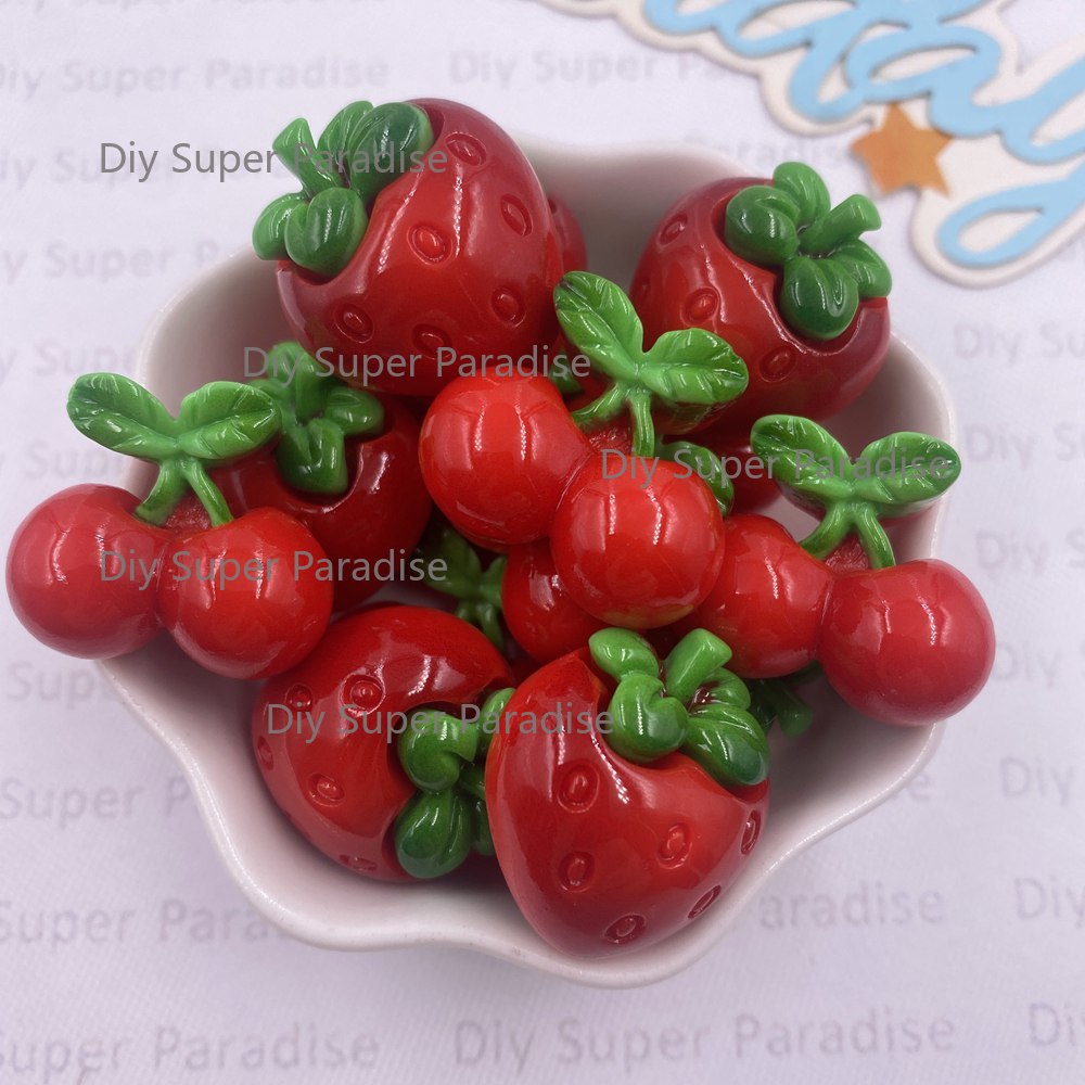 8PCS Resin Kawaii Colorful Red - огляд і ціна Paradise Jewelry & Watches Llc