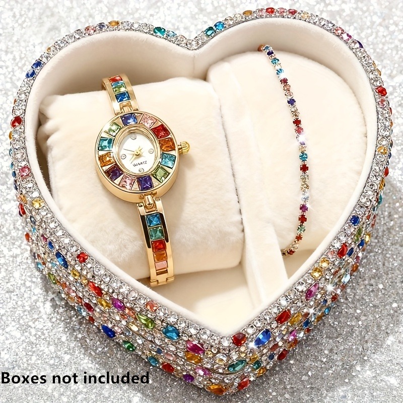 2pcs Elegant Colorful Rhinesto - огляд і ціна Jewels On Watches