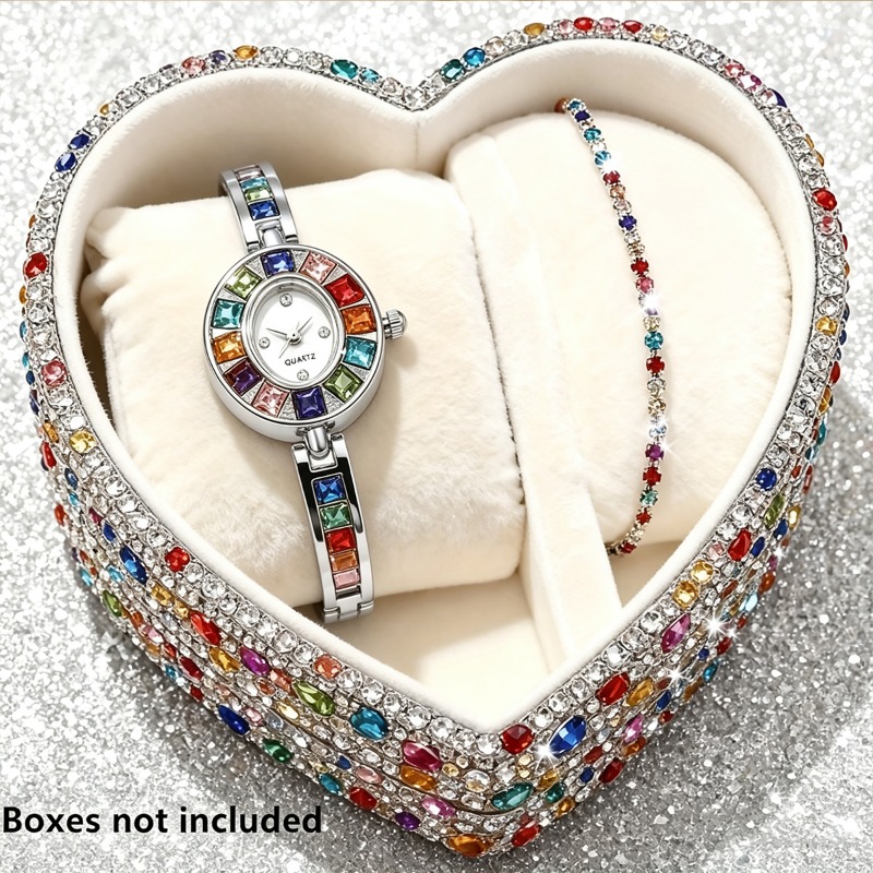 2pcs Elegant Colorful Rhinesto - огляд і ціна Jewels On Watches