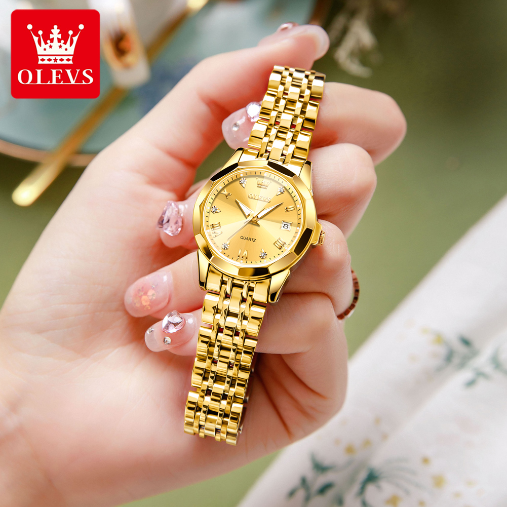 OLEVS Fashion Golden Watch for - огляд і ціна Jewelry Watches Gold