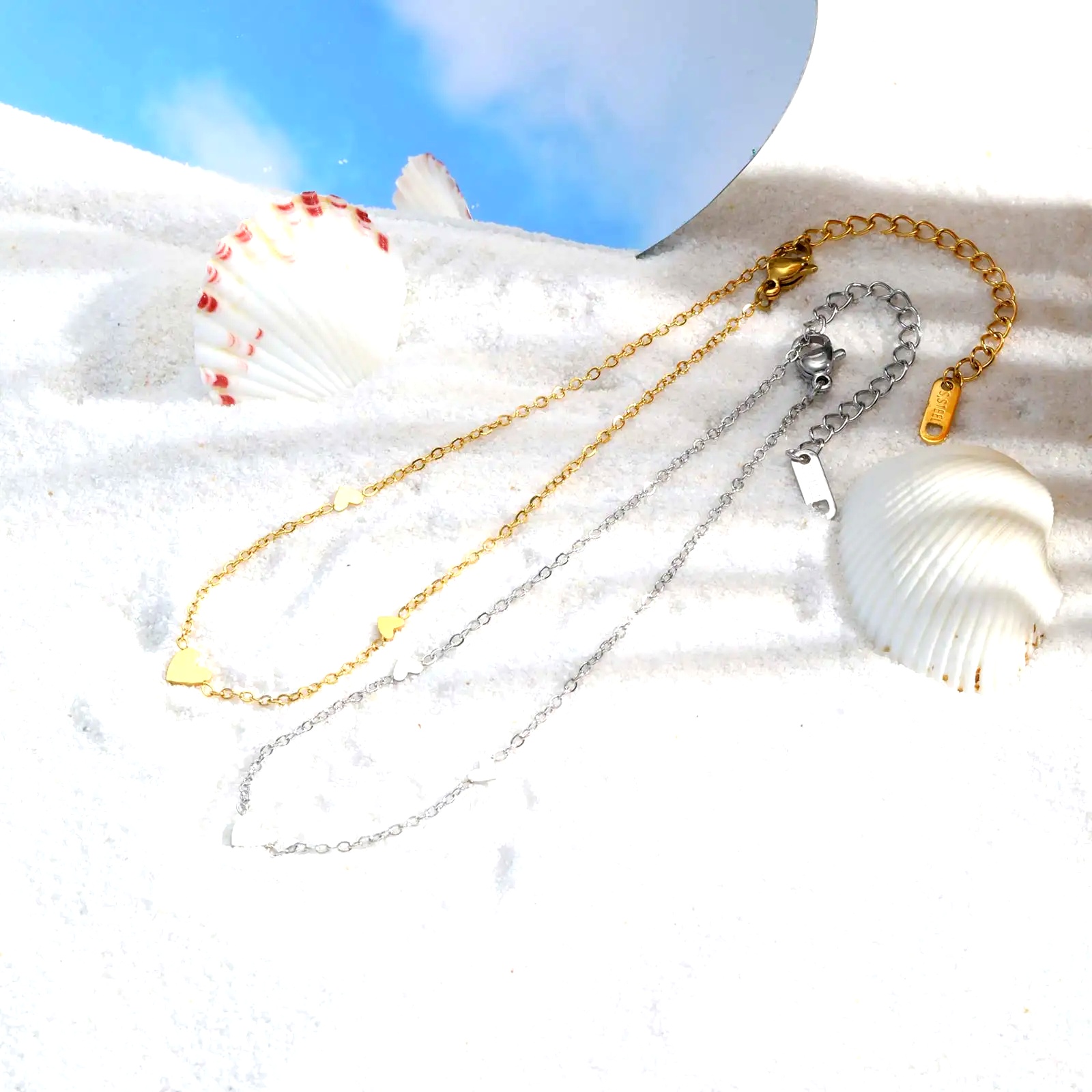 Stainless Steel Heart Anklets  - огляд і ціна Jc Jewelry & Watches Photos