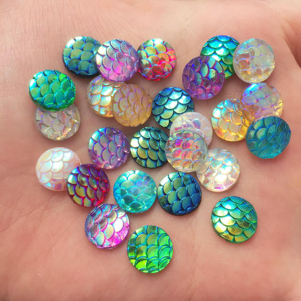 Shiny 100Pcs AB Resin 10mm Rou - огляд і ціна Paradise Jewelry & Watches Llc
