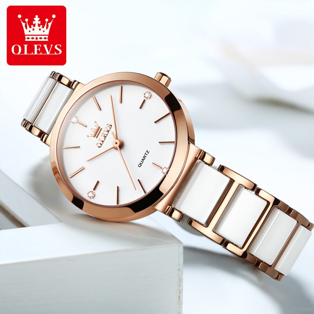 OLEVS Fashion Women Watches Re - огляд і ціна Jewelry Watches Gold
